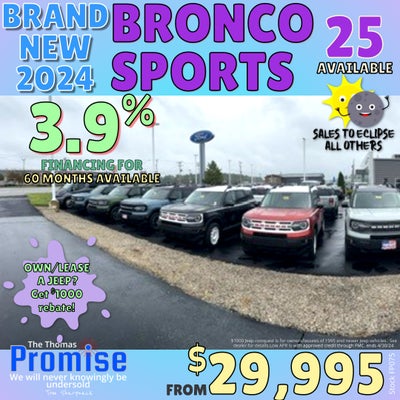 Bronco Sports from $29,995!